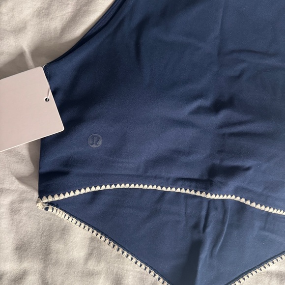 🆕💙 Lululemon Stitch Trim Halter Tank SOTM - Club Blue - Picture 9 of 9